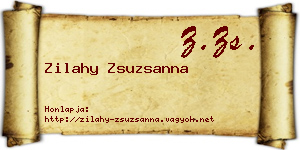 Zilahy Zsuzsanna névjegykártya