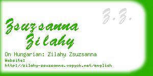 zsuzsanna zilahy business card